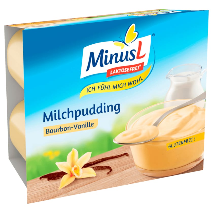 MinusL Pudding Vanille 4x125g